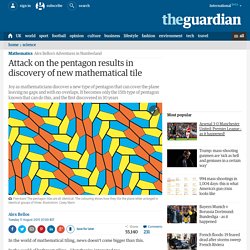 Attack on the pentagon results in discovery of new mathematical tile