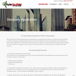 Discovery Page - kyleclouthier.com