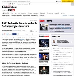 UMP : la discrète danse du ventre de Sarkozy aux gros donateurs