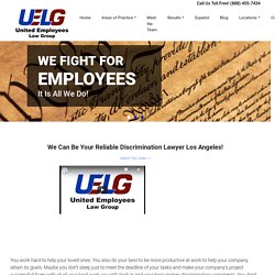 Discrimination Lawyer Los Angeles - UELG