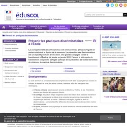 Prévenir les pratiques discriminatoires - Prévention des discriminations