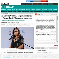 Discurso de Giannina Segnini tras recibir el Premio García Márquez de periodismo
