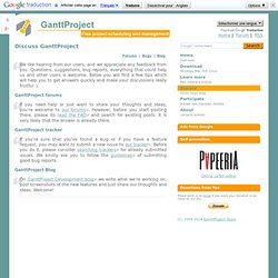 Discuss GanttProject