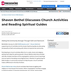 Shavon Bethel Discusses Church Activities and Reading Spiritual Guides - EIN Presswire