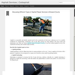 Discussing Different Types of Asphalt Repair Services in Broward County - codasphalt