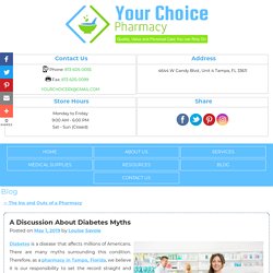 A Discussion About Diabetes Myths