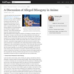 A Discussion of Alleged Misogyny in Anime