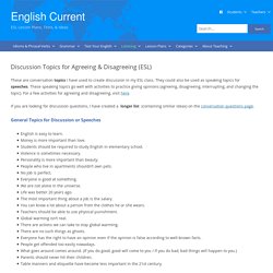 Discussion and Speech Topics for Agreeing & Disagreeing (ESL)