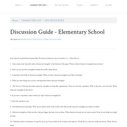Elementary School Discussion Guide