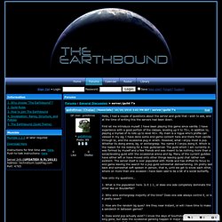 "server/guild ?'s" : General Discussion : The Earthbound : Forums : Site at GuildPortal