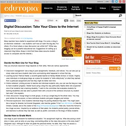 Digital Discussion: Take Your Class to the Internet