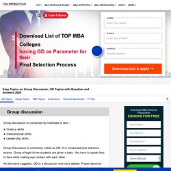 What is Group Discussion