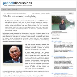 Pannell Discussions » 213 – The environmental planning fallacy