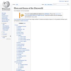Flora and fauna of the Discworld - Wikipedia, the free encyclope