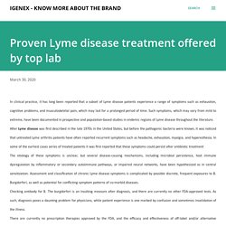 Proven Lyme disease treatment offered by top lab