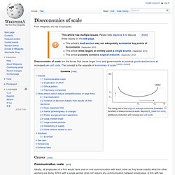 Diseconomy of scale