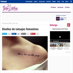 Diseños de tatuajes femeninos