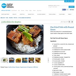 Recipe: Pan Fried Tofu with Peanut Sauce