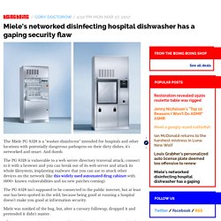 Miele's networked disinfecting hospital dishwasher has a gaping security flaw...