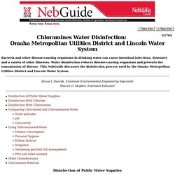 Publication: Chloramines Water Disinfection: Omaha Metropolitan Utilities District and Lincoln Water System
