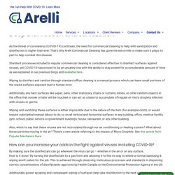 Deep Disinfection and Sanitization by Arelli Cleaning