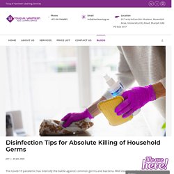 Disinfection Tips for Absolute Killing of Household Germs