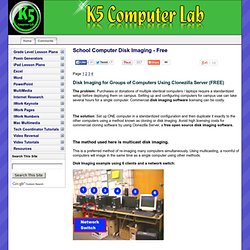 Disk Imaging for School Computers - Free