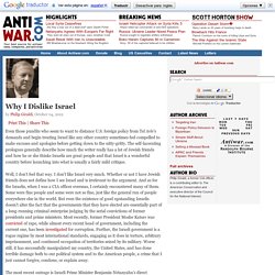 Why I Dislike Israel by Philip Giraldi