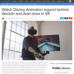 Watch Disney Animation legend behind Aladdin and Ariel draw in VR