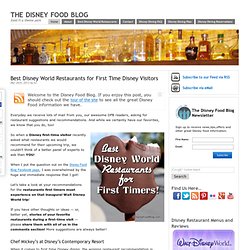 Best Disney World Restaurants for First Time Disney Visitors