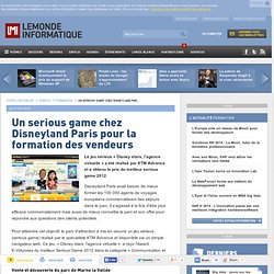 Un serious game chez Disneyland Paris pour la formation des vendeurs
