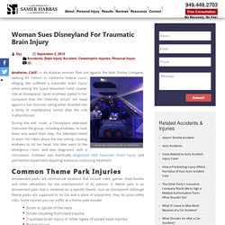 Woman Sues the Disneyland For Traumatic Brain Injury