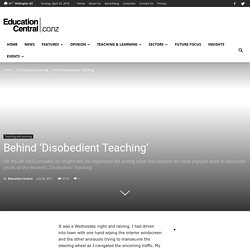 Behind 'Disobedient Teaching'