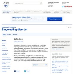 Binge-eating disorder Definition
