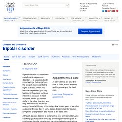 Bipolar disorder: Alternative medicine