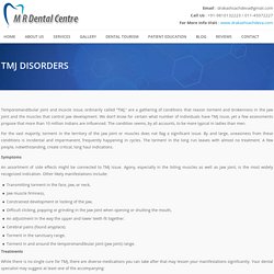 TMJ Disorder Treatment in Delhi, India - MR DENTAL CENTRE