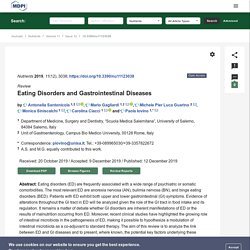 Eating Disorders and Gastrointestinal Diseases