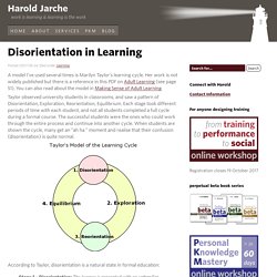 Disorientation in Learning