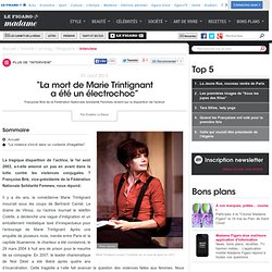 Françoise Brié de la Fédération Nationale Solidarité Femmes revient sur la disparition de l'actrice - “La mort de Marie Trintignanta été un électrochoc”