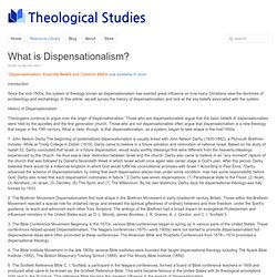 What is Dispensationalism?