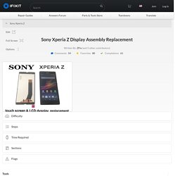 Sony Xperia Z Display Assembly Replacement - iFixit
