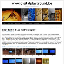 Giant 128×64 LED matrix display