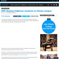 KKK display frightens students on UIowa campus
