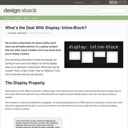 What’s the Deal With Display: Inline-Block?