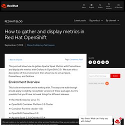 How to gather and display metrics in Red Hat OpenShift