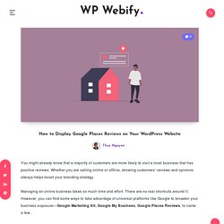 How to Display Google Places Reviews on Your WordPress Site