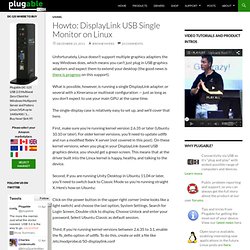 Howto: DisplayLink USB Single Monitor on Linux