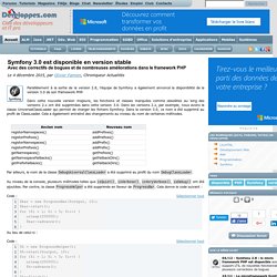 Symfony 3.0 est disponible en version stable avec des correctifs de bogues et de nombreuses améliorations dans le framework PHP