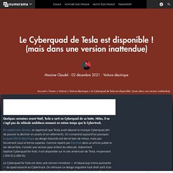 Le Cyberquad de Tesla est disponible ! (mais dans une version inattendue)