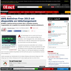 AVG Antivirus Free 2013 est disponible en téléchargement